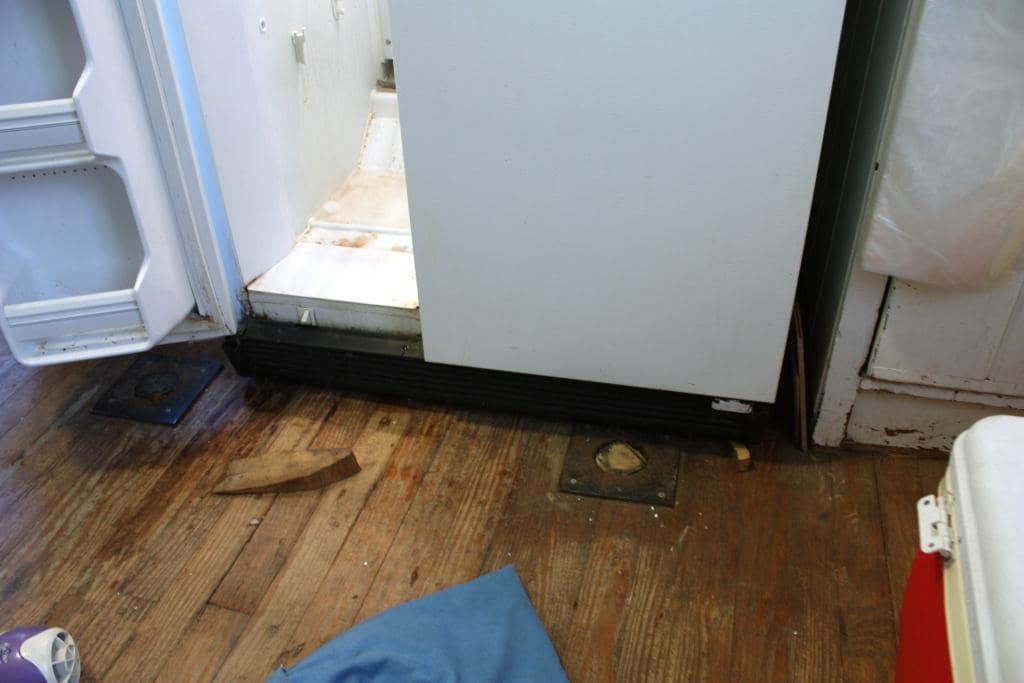 water leaking inside fridge